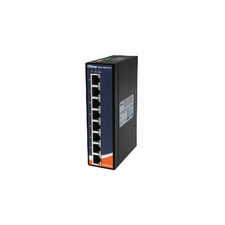 Oring Networking Slim Type 8 x 10/100/1000TX (RJ-45) PoE+ with Isolation IGPS-1080-24V-I